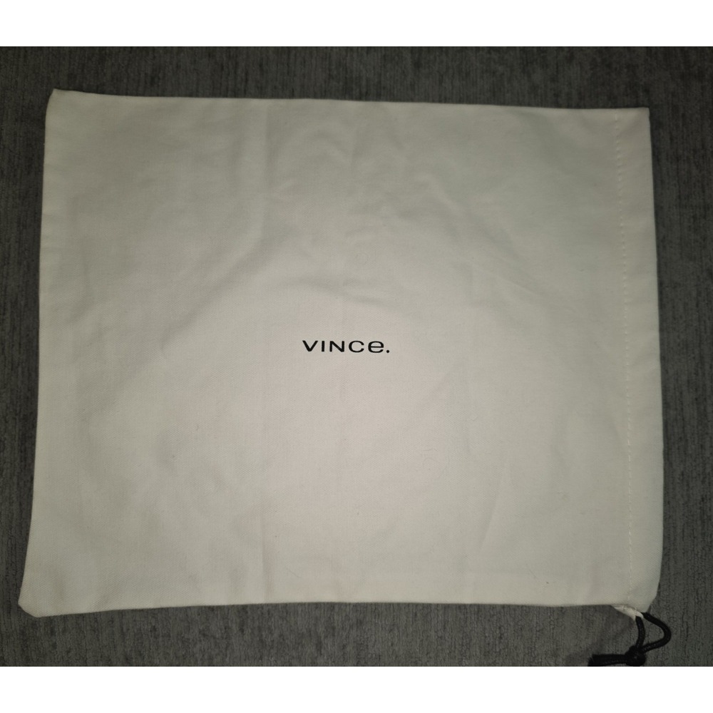 Vince Dust Bag Storage Cover‎ Drawstring Beige 15" x 17.5"